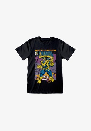 Henry Tiger MARVEL COMICS AVENGERS THANOS COVER - Triko s potiskem - black