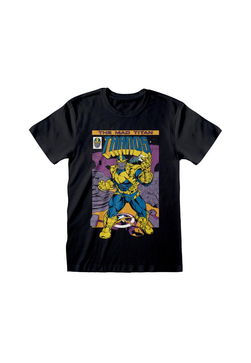Henry Tiger MARVEL COMICS AVENGERS THANOS COVER - Triko s potiskem - black
