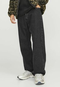 Jack & Jones - Alex - Avar lõikega teksad - black denim Väikepilt 1