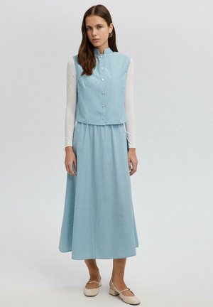 Touché Privé POPLIN VEST SKIRT SET - Vestă - blue