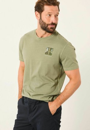 REGULAR FIT - V&A COLLABORATION TILE PANEL GRAPHIC - T-Shirt print - sage green