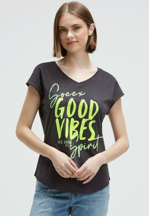 T-Shirt print - charcoal mist