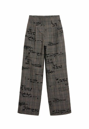 Desigual, LONG CHECKED TROUSERS - Pantalones - black