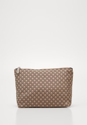 TRAVEL TOILETRY POUCH - Trousse - beige/black
