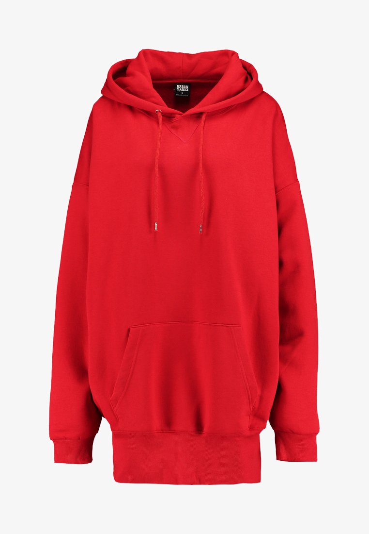 Red long hoodie hotsell