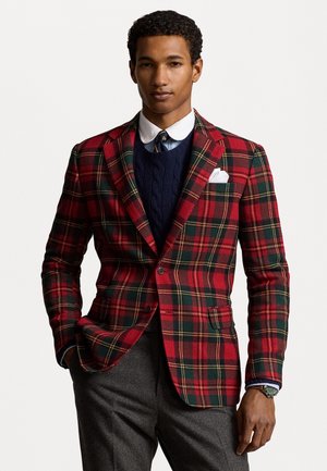 POLO MODERN PLAID WOOL BLEND SPORT COAT - Blazer jacket - red/green multi