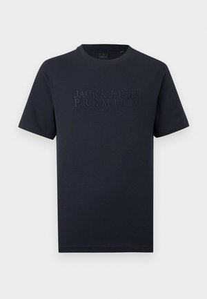 Jack & Jones, JPRBLAETHAN SS BRANDING TEE - T-shirt imprimé - night sky