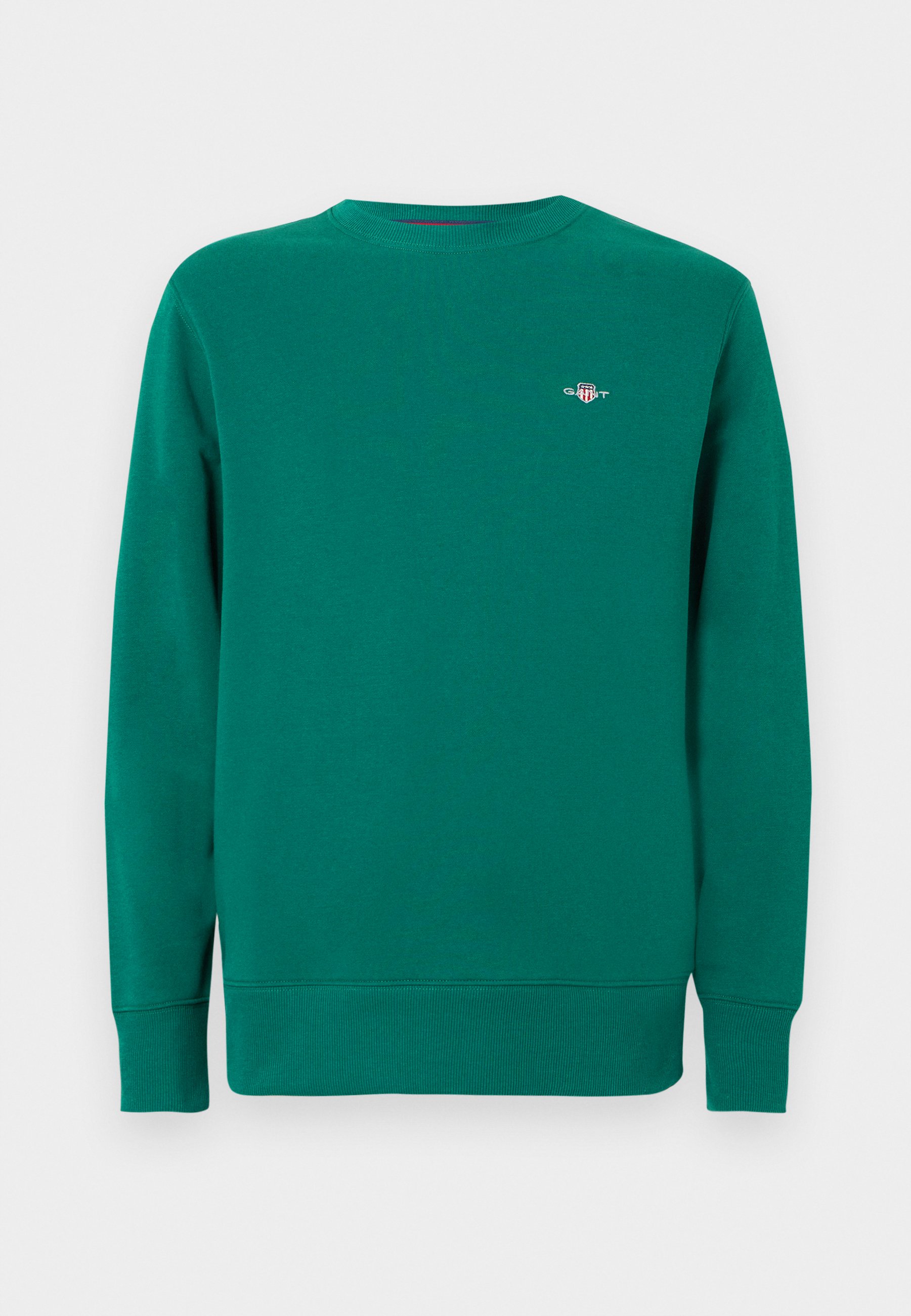 GANT REG SHIELD C NECK - Mikina - deep forest green