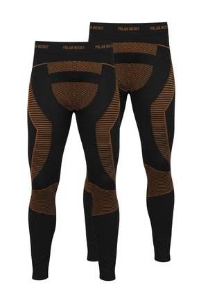 2 PACK THERMO - Unterhose lang - orange/schwarz