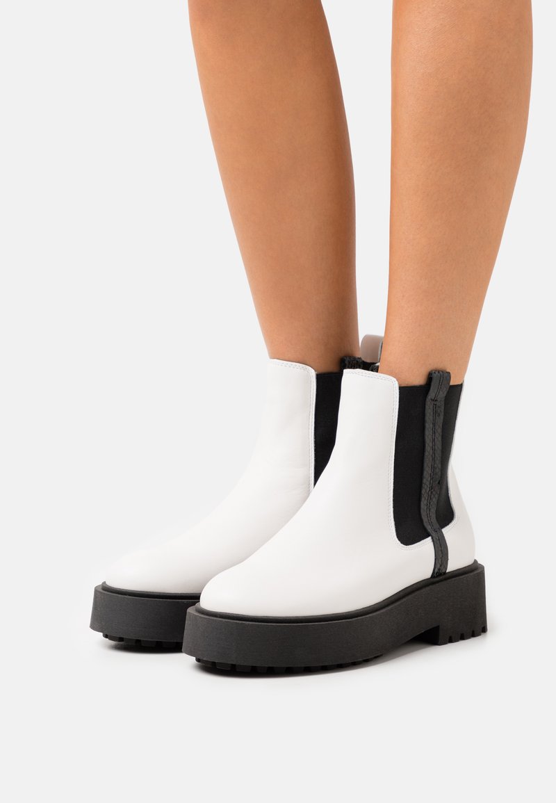 Damen Ankle Boots | Zign LEATHER Plateaustiefelette white/weiß - MQ10675 Damen Ankle Boots | Zign LEATHER Plateaustiefelette white/weiß - MQ10675