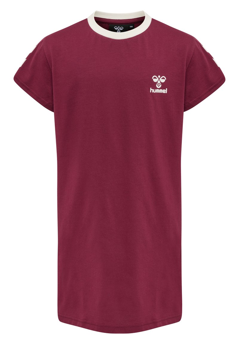 Hummel T-shirt print donkerrood