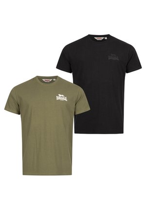 NORMALE PASSFORM DOPPELPACK BLAIRMORE - Print T-shirt - olive/black