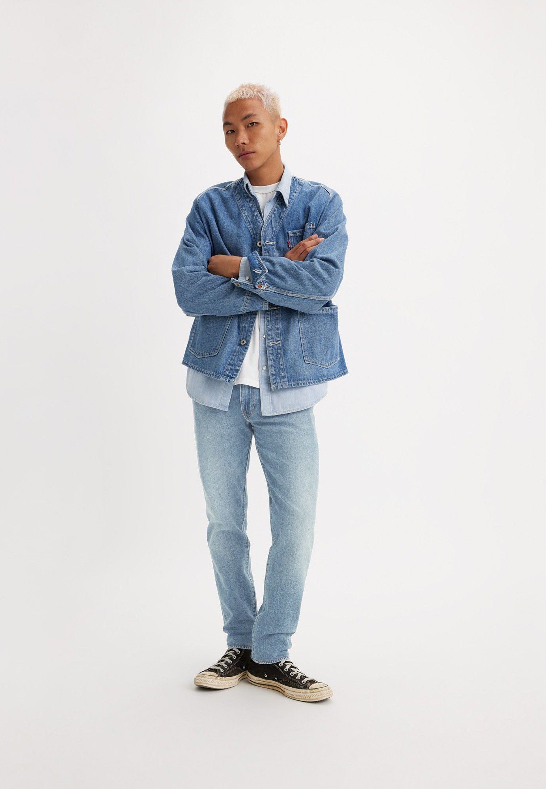 Levi's® 512® SLIM TAPER - Jeans Straight Leg - pelican rust/blue