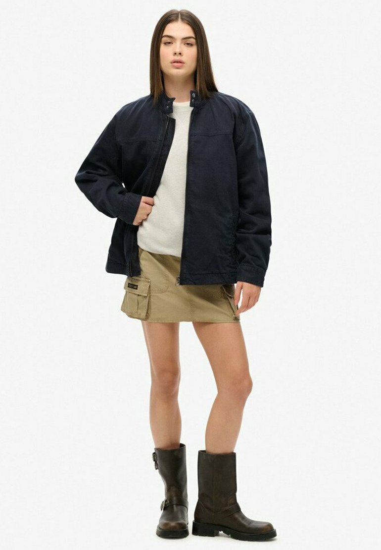 Superdry & Co Lichte jas blauw Superdry & Co Lichte jas blauw