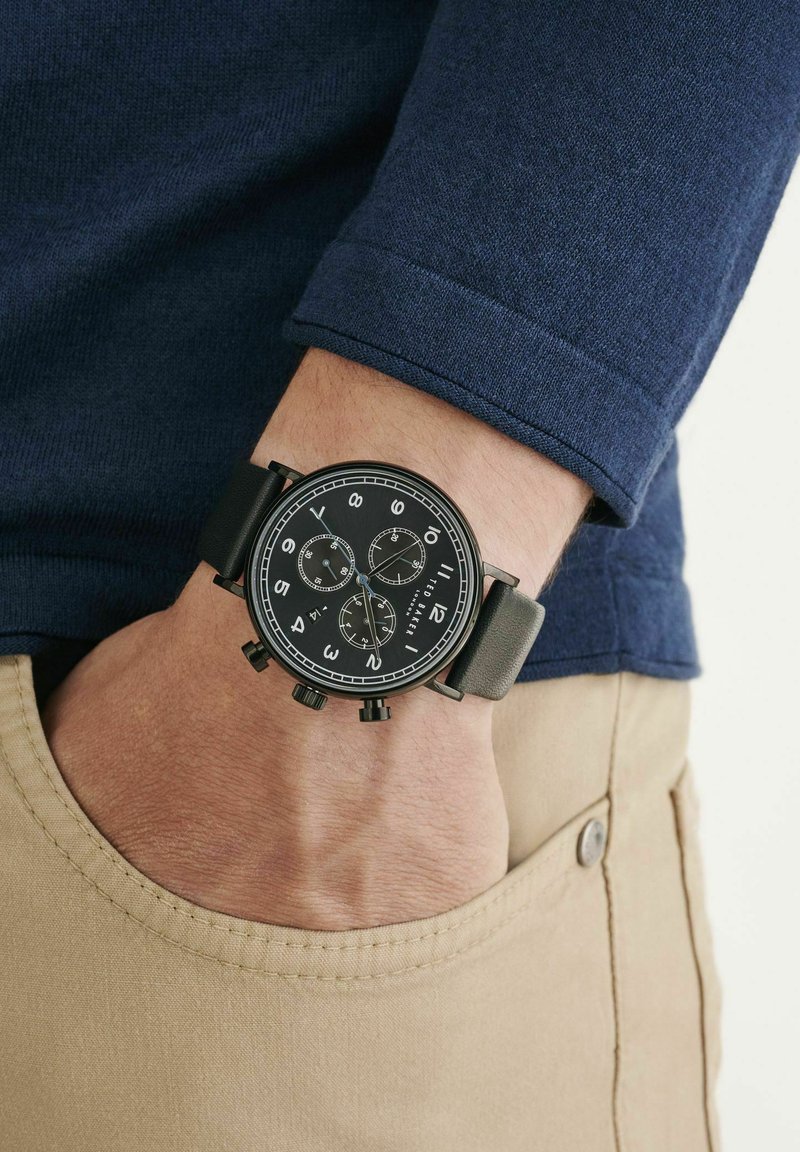 Ted Baker QUARTZ BARNETT BACKLIGHT - Chronografinis laikrodis - black
