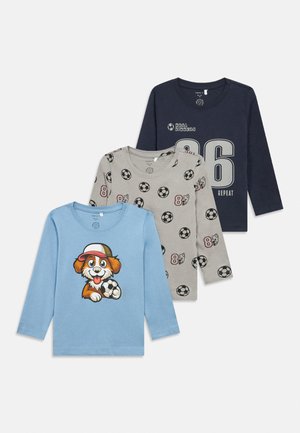 Name it NMMNIKO 3 PACK - Camiseta de manga larga - navy blazer/endless sky/alloy