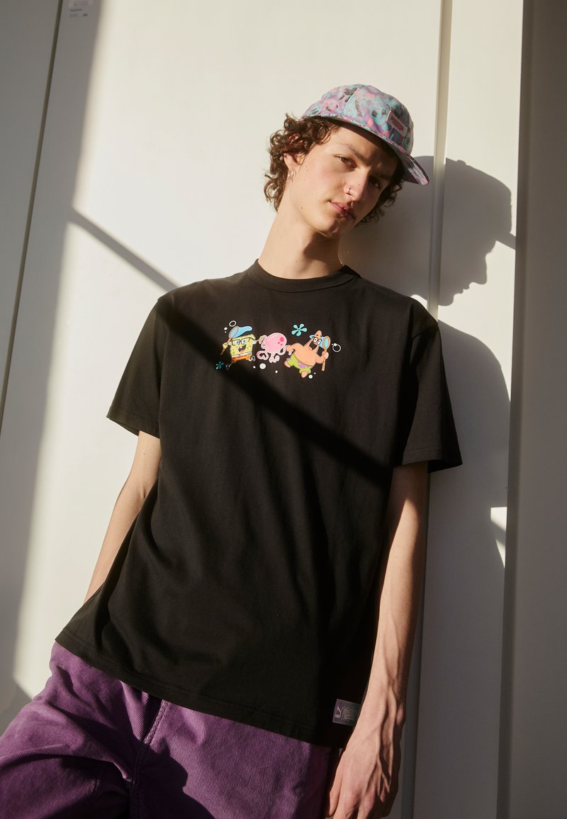 Puma SPONGEBOB GRAPHIC TEE Print Tshirt black Zalando.ie