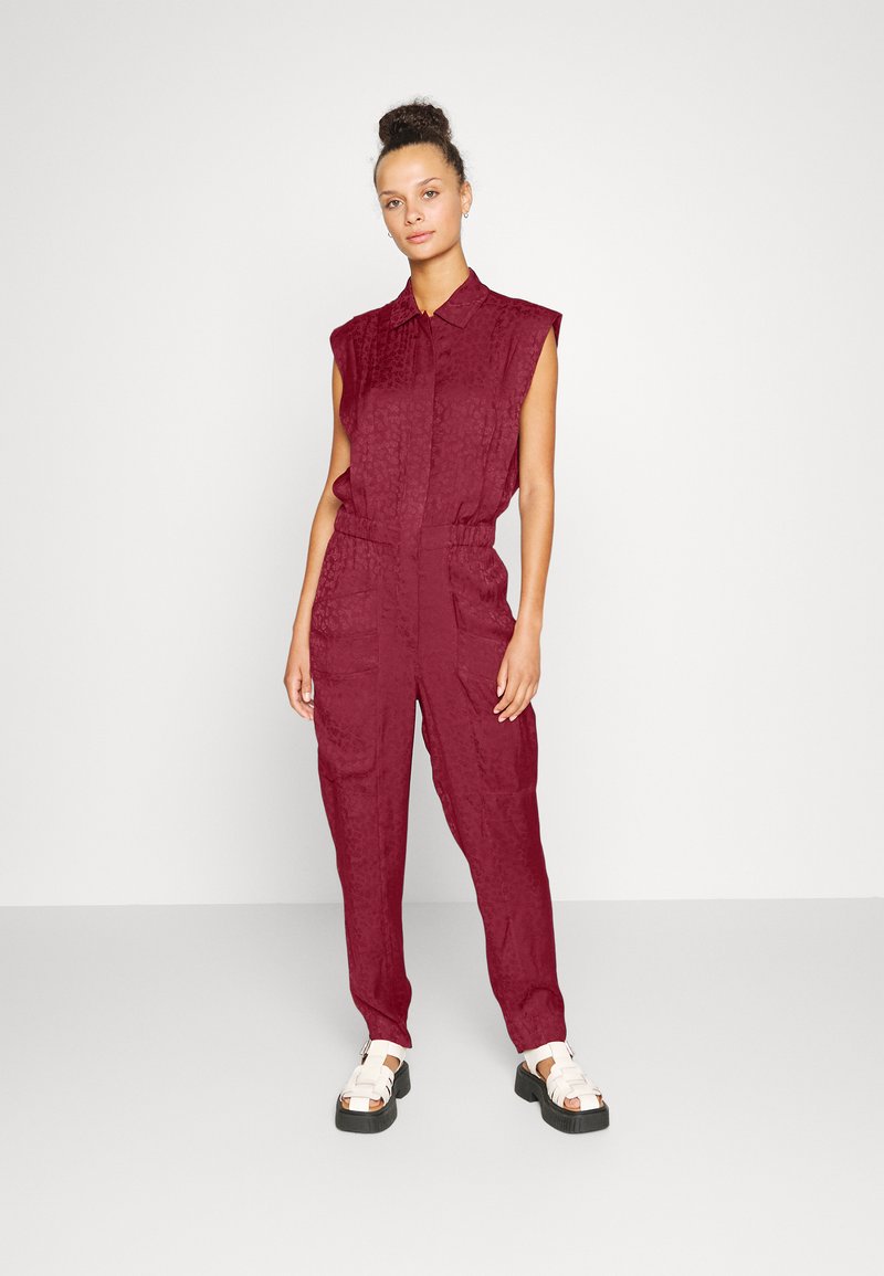 Scotch & Soda SOFT UTILITY Jumpsuit volcano red/red Zalando.co.uk