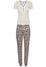 Vive Maria FRENCH FLOWER SET - Nachtwäsche Set - creme allover/beige - Zalando.de