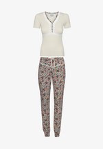 Vive Maria FRENCH FLOWER SET - Nachtwäsche Set - creme allover/beige - Zalando.de