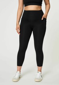 Girlfriend Collective POCKET HIGH-RISE 7/8 - Leggingek - black
