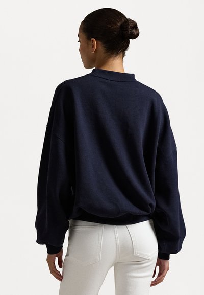 Polo Ralph Lauren LOGO FLEECE HIGH CREWNECK - Sweater - navy
