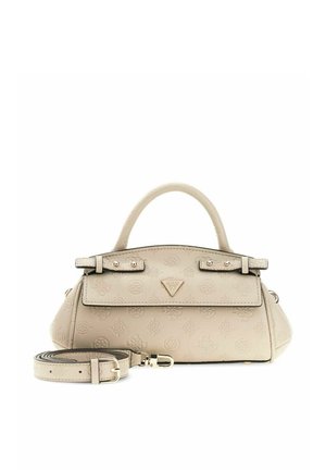 Guess, DIANA MINI TOP HANDLE FLAP - Sac à main - light taupe logo