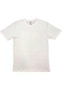 Paradiso Clothing NIRVANA HI BUILD SMILEY - Print T-shirt - white