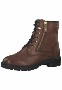 s.Oliver Botines con plataforma - cognac