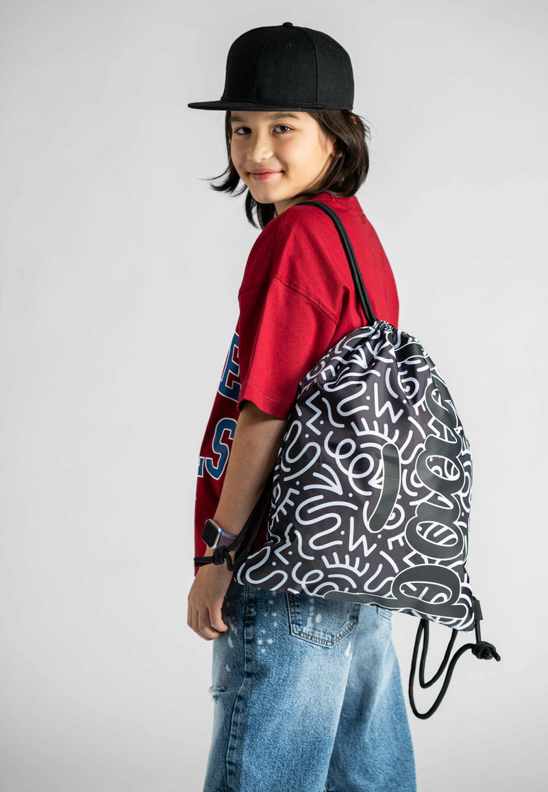 Baagl BAAGL SPORTBEUTEL - TURNBEUTEL - GYMSACK - SPORTTASCHE - TAGESRUCKSACK - Sportovní vak - schwarz