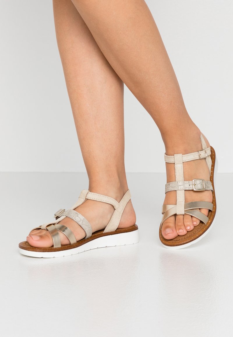 Tamaris Sandals - beige/light gold