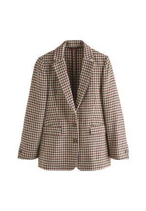 REGULAR FIT - HERITAGE DOGTOOTH CHECK - Klasický kabát - brown