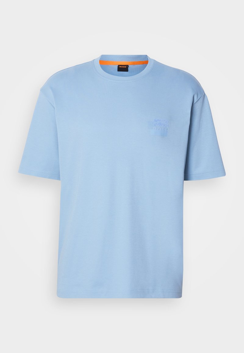 Boss T-shirt print lichtblauw Boss T-shirt print lichtblauw