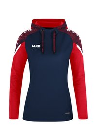 JAKO FUSSBALL - PERFORMANCE  - Felpa con cappuccio - blaurot