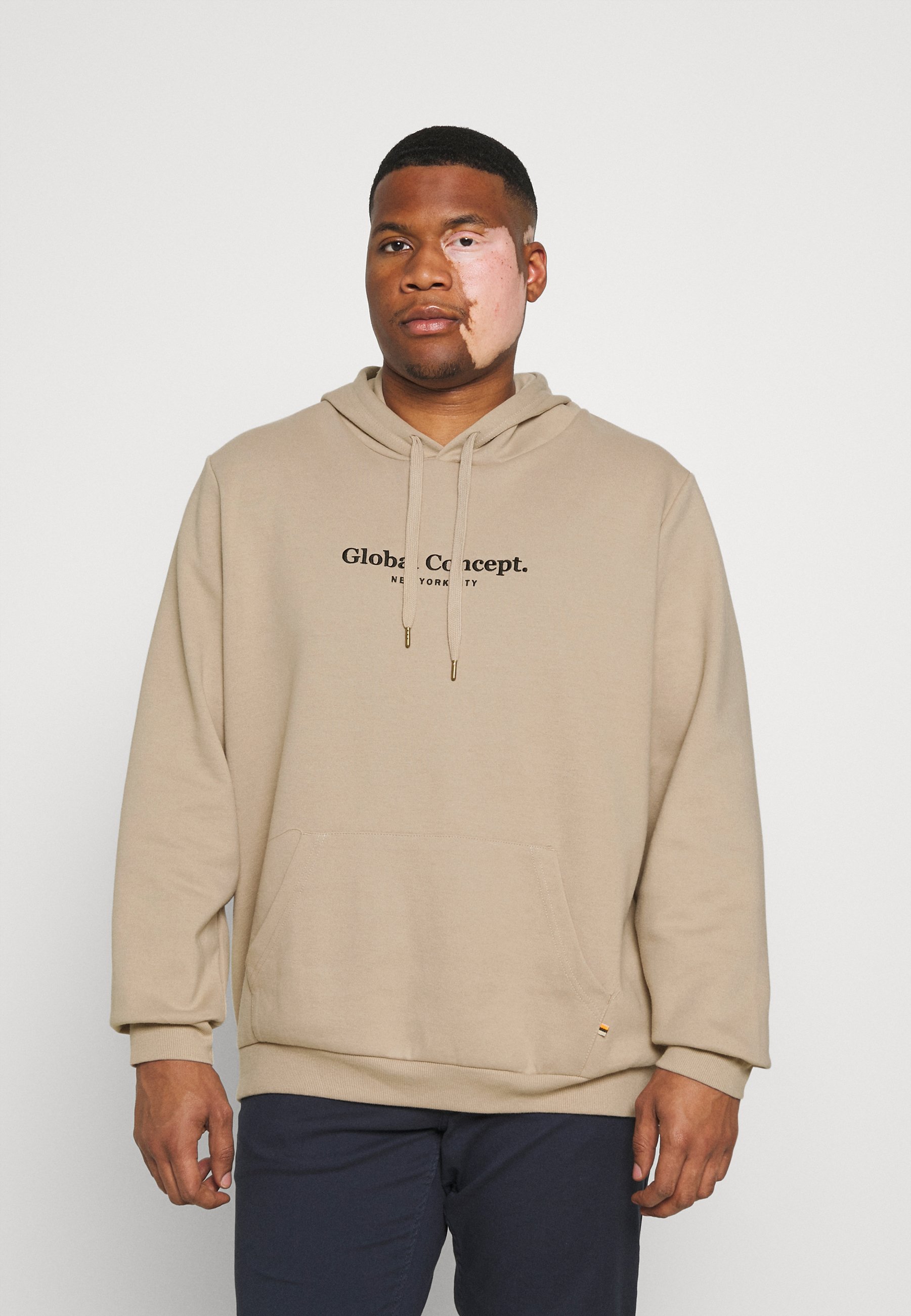 tan sweatshirt