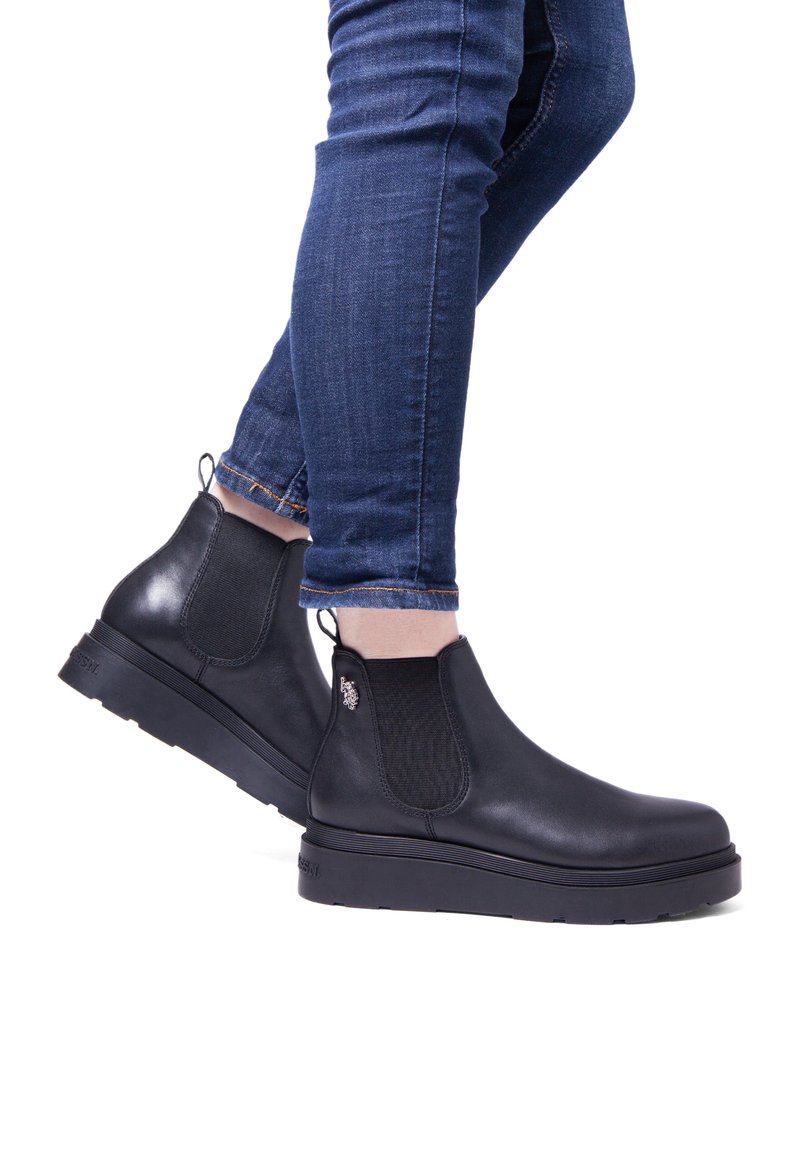 U.S. Polo Assn. - Wedge Ankle Boots - nero, Enlarge