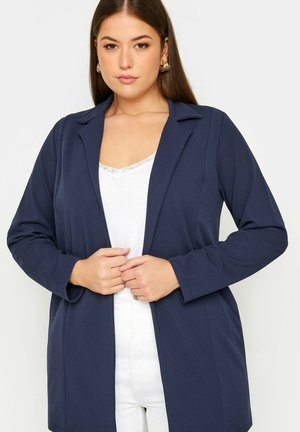 Yours Clothing LONGLINE - Blazer - navy