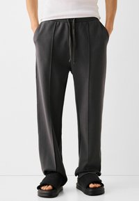 Bershka Träningsbyxor - dark grey