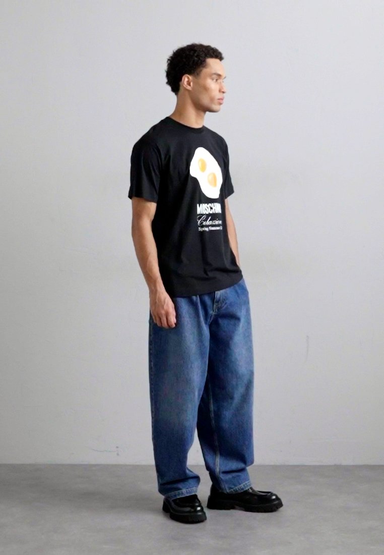 MOSCHINO COLAZIONE - T-shirt con stampa - multi black/nero