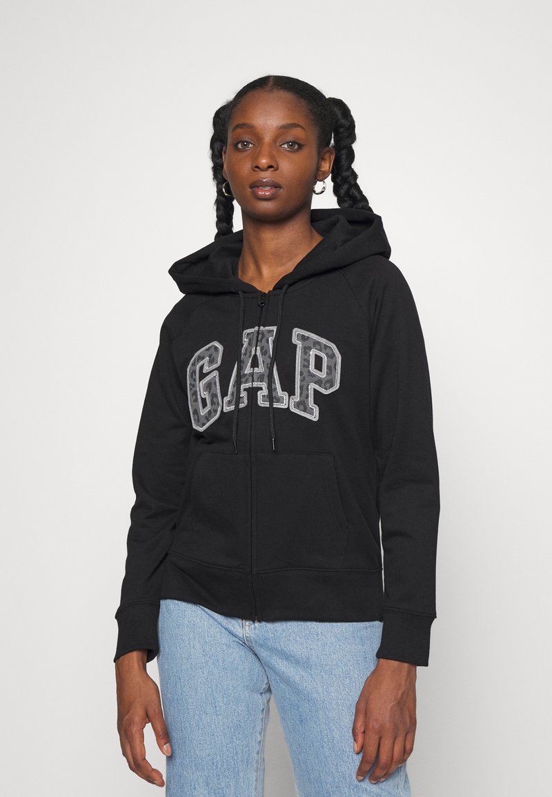 GAP Petite Zipup sweatshirt black Zalando.ie