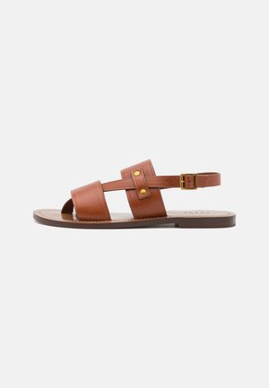 AMAZONIA - T-bar sandals - naturel