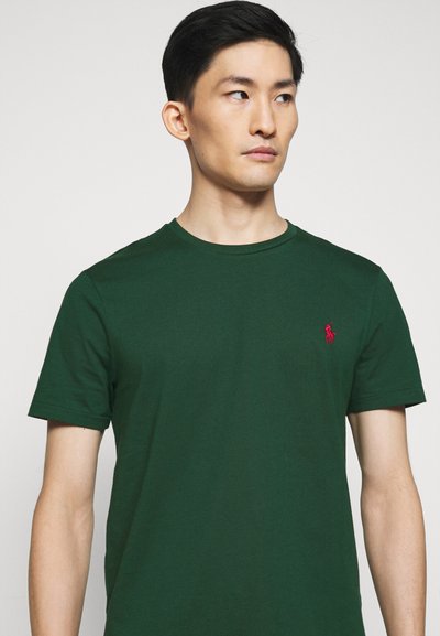 Polo Ralph Lauren CUSTOM SLIM FIT JERSEY CREWNECK T-SHIRT - T-shirt básica - college green