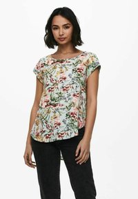 ONLY ONLVIC AOP  - Print T-shirt - blue fog