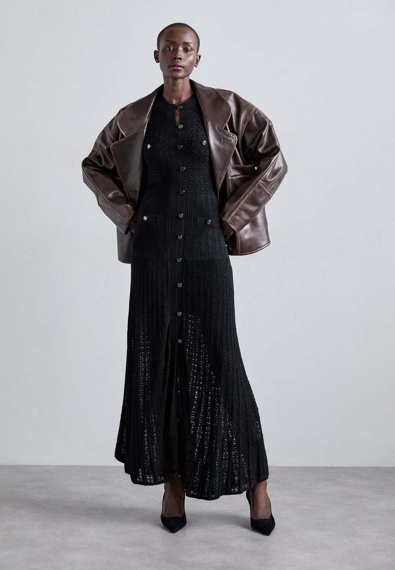 sandro PERCY SET - Maxi dress - noir/black - Zalando sandro PERCY SET - Maxi dress - noir/black - Zalando