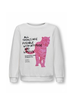 ONLY GIRLS KMGMADELINE - Sweatshirt - bright white