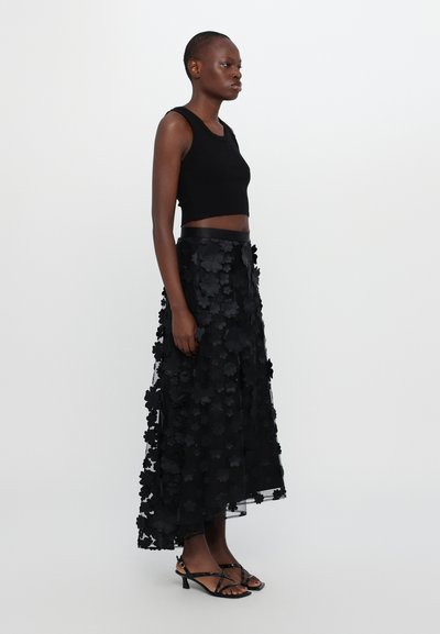 Ida Sjöstedt CARRIE SKIRT BRIDAL - Fustă maxi - black