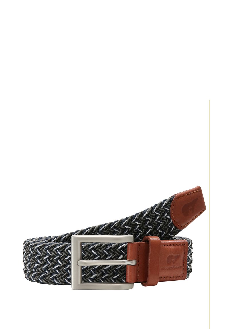 Slopes&Town Gevlochten riem - blue/grey