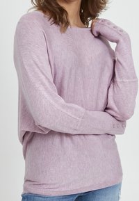 b.young Stickad tröja - purple