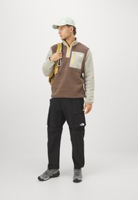 The North Face M YUMIORI 1/4 ZIP - Fleecetröja - smokey brown/clay grey/summit gold