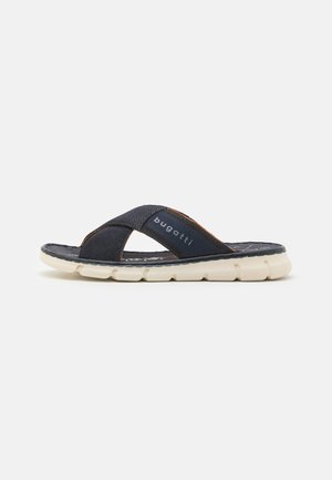 bugatti, Pantolette flach - dark blue